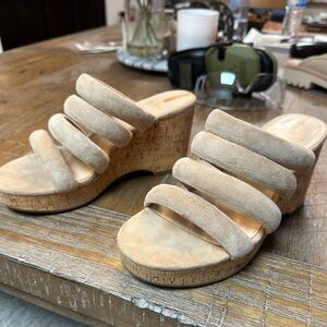Sam Edelman Cork Wedges Brand New